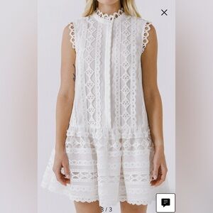 Endless Rose Sleeveless Lace A-Line Dress Bride